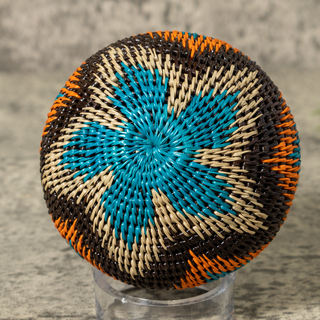 Aqua Ocean Waves Rainforest Basket