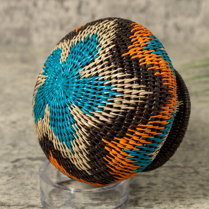 Aqua Ocean Waves Rainforest Basket