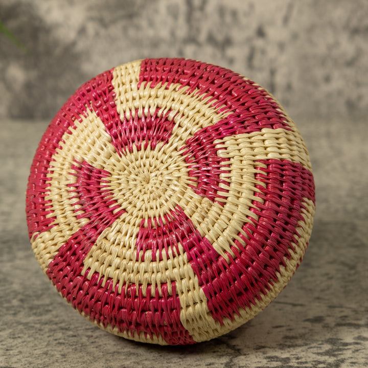 Pink And White Rainforest Basket