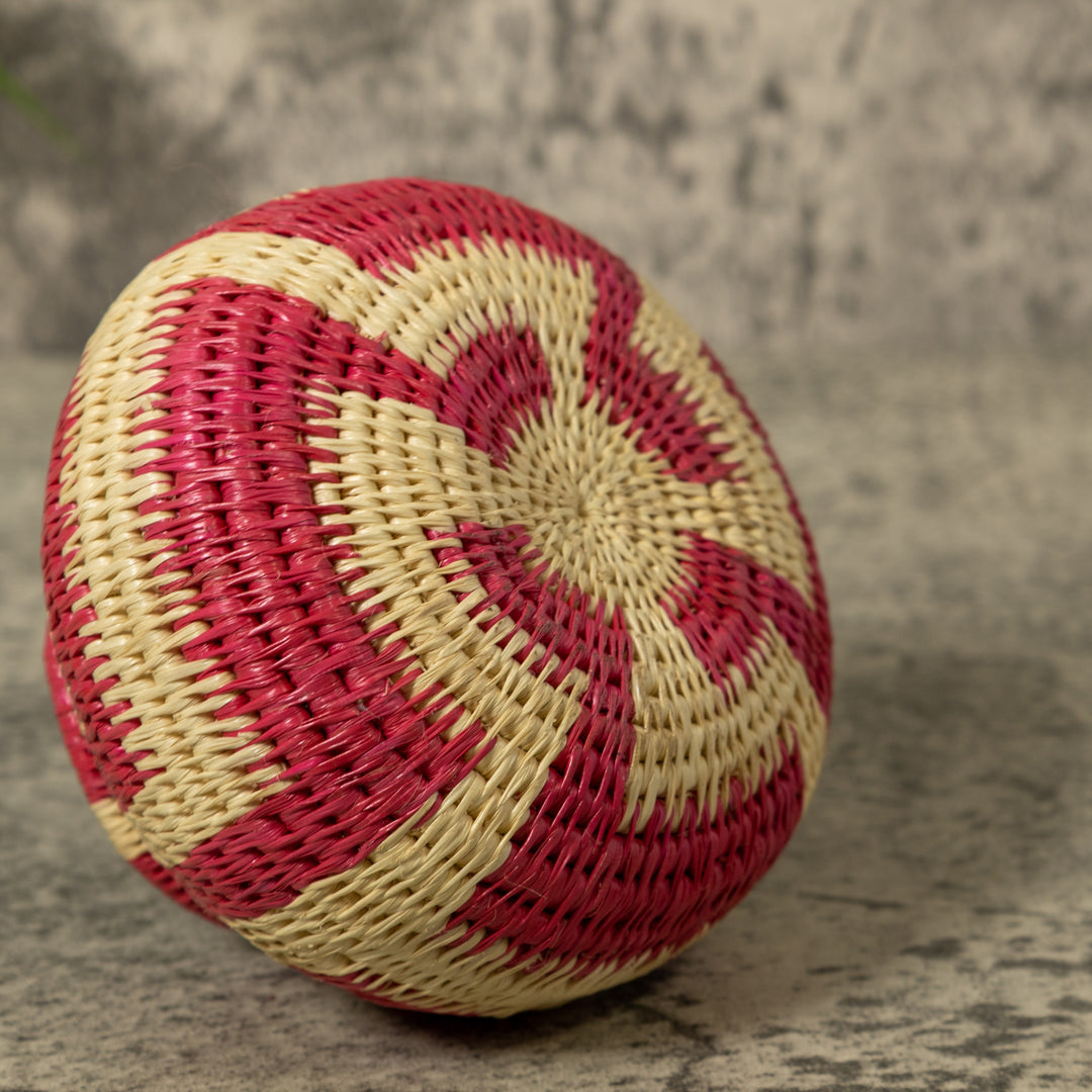 Pink And White Rainforest Basket