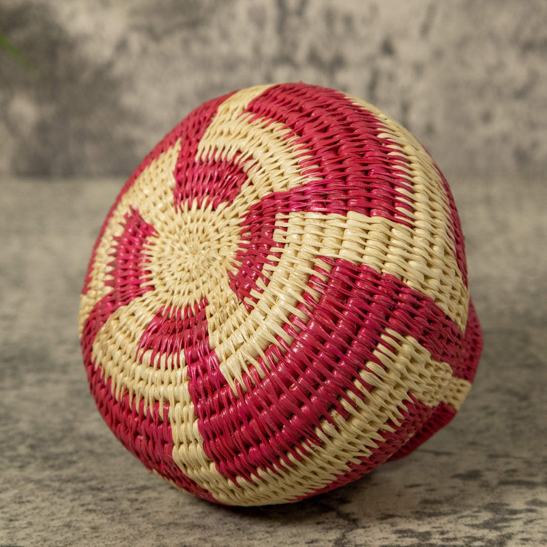 Pink And White Rainforest Basket