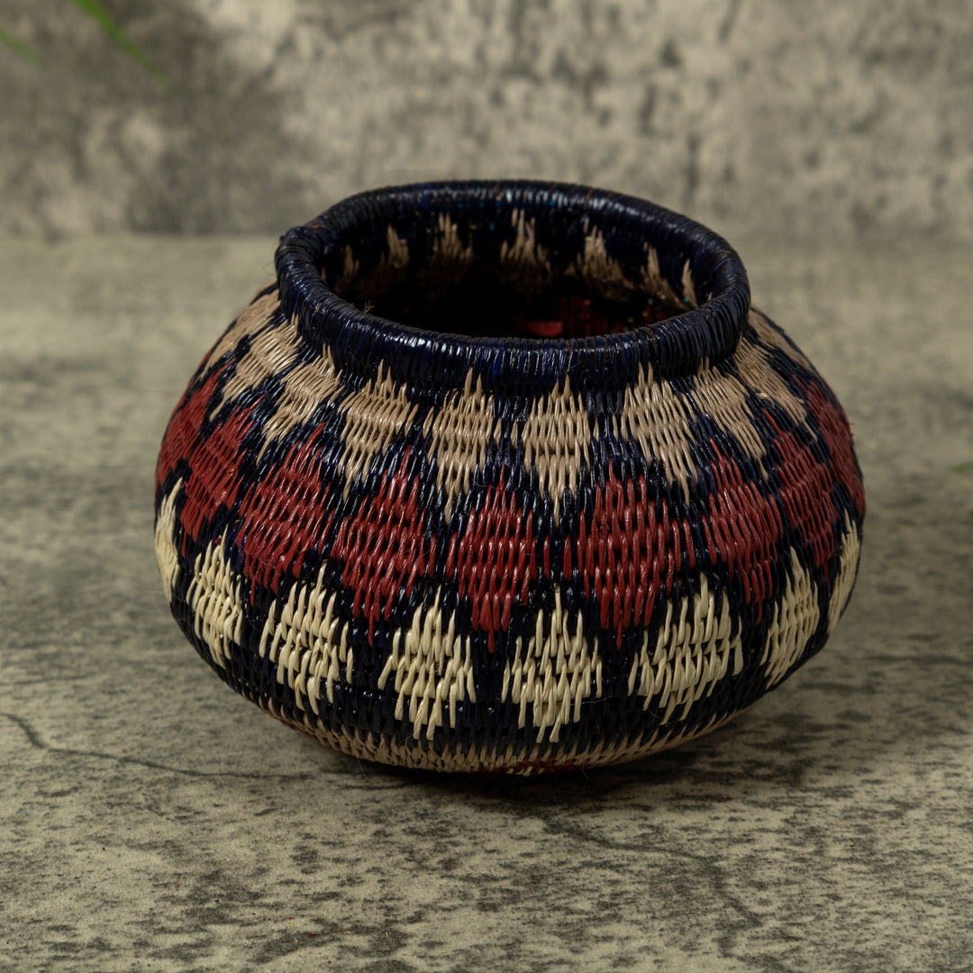 Dark Red And Gray Jungle Euphoria Rainforest Basket