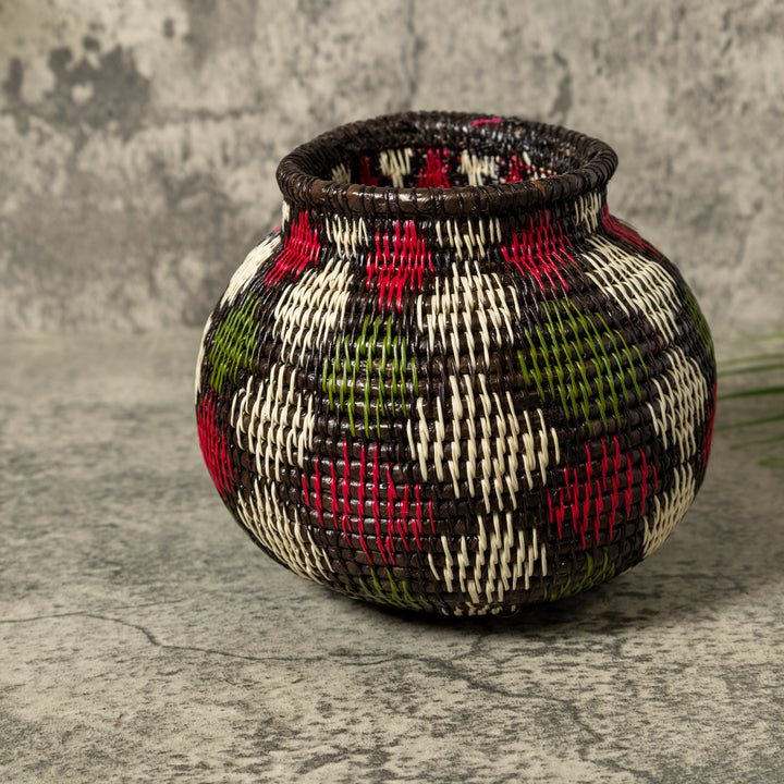 Red Green And White Christmas Rainforest Basket