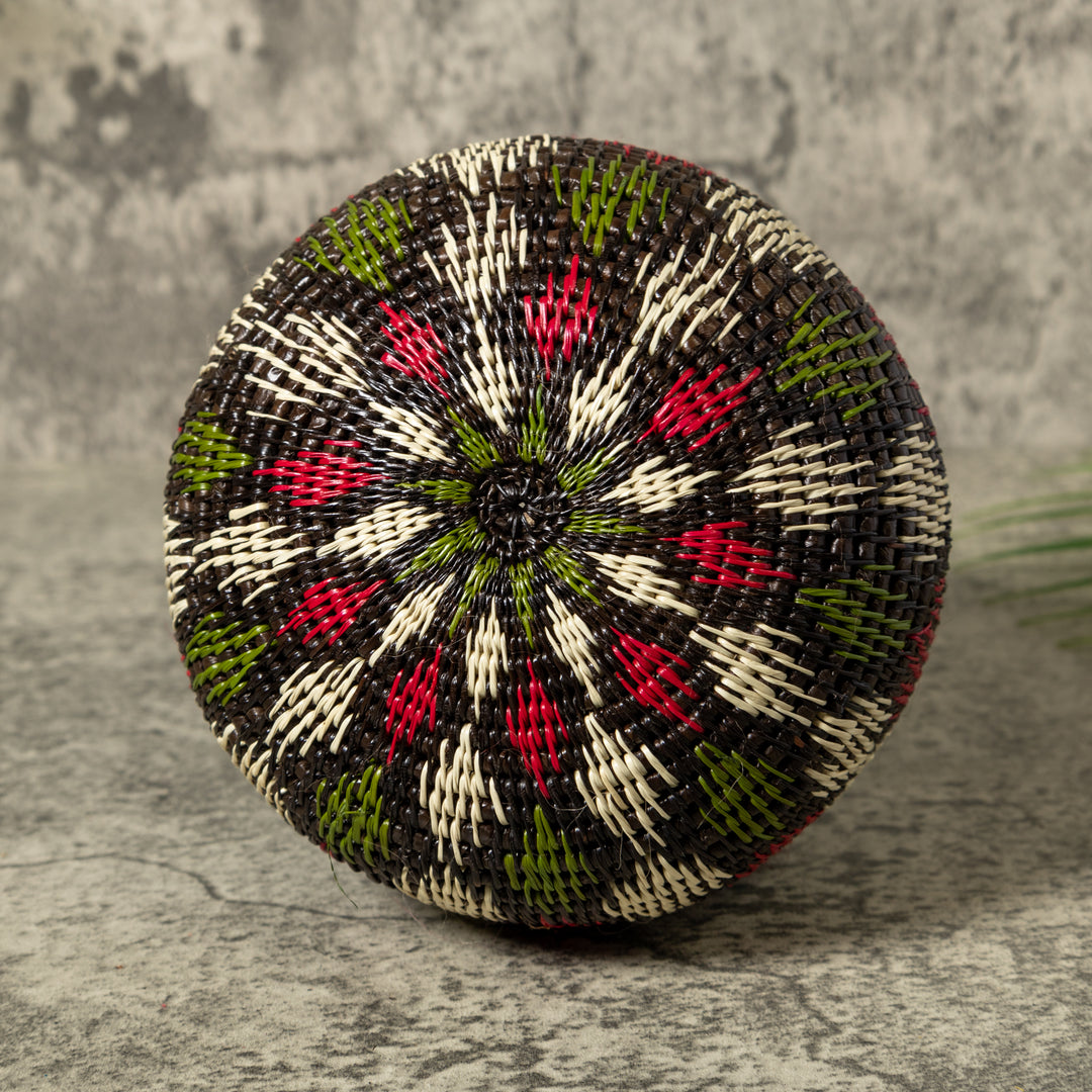 Red Green And White Christmas Rainforest Basket