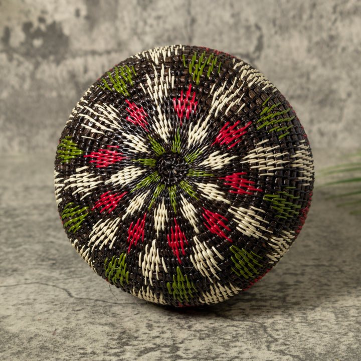 Red Green And White Christmas Rainforest Basket