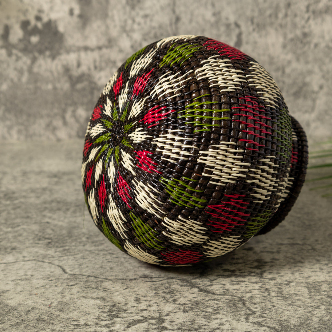 Red Green And White Christmas Rainforest Basket