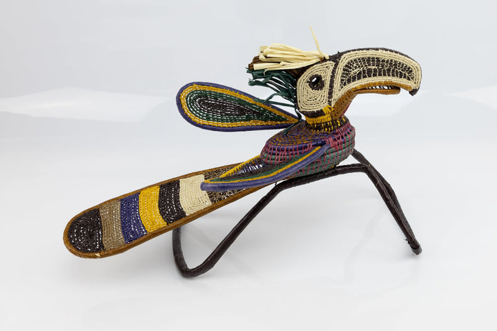 Hand Woven Toucan Bird SculptureMade By Wounaan And Emberá Panama Indians. Makes Great Wall Decor, Rainforest Art, Bird Decor, Avian Art