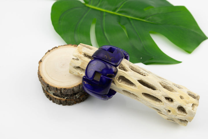 Classic Hand Made and Dyed Tagua Nut Bracelet Ecuador