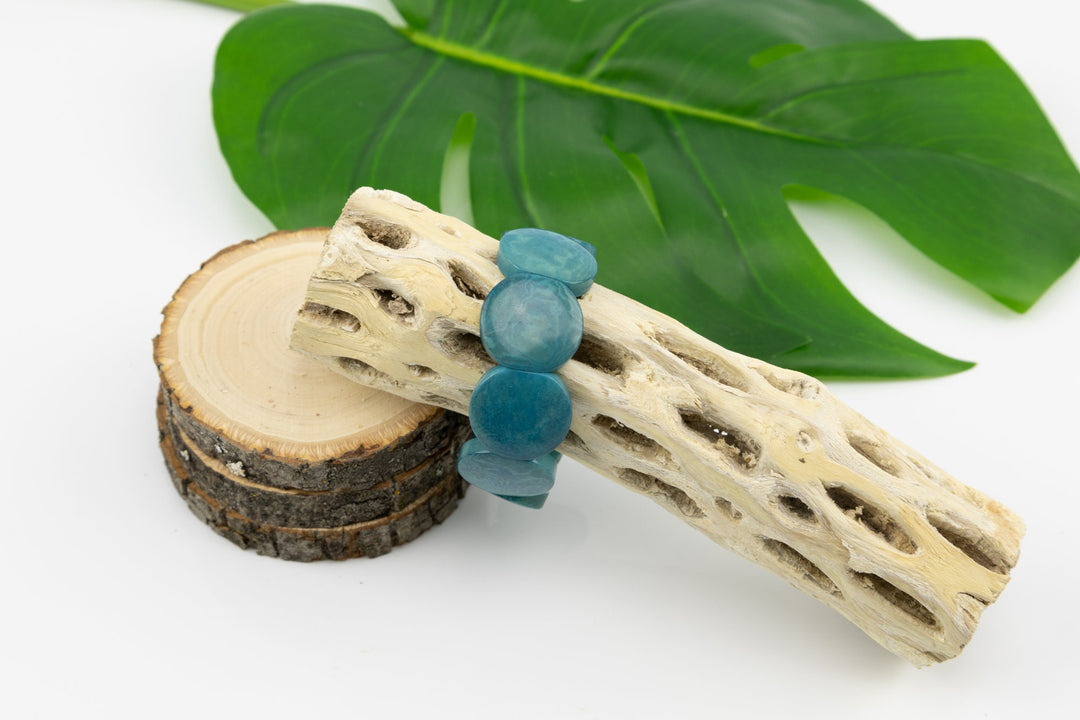 Classic Hand Made and Dyed Tagua Nut Bracelet Ecuador