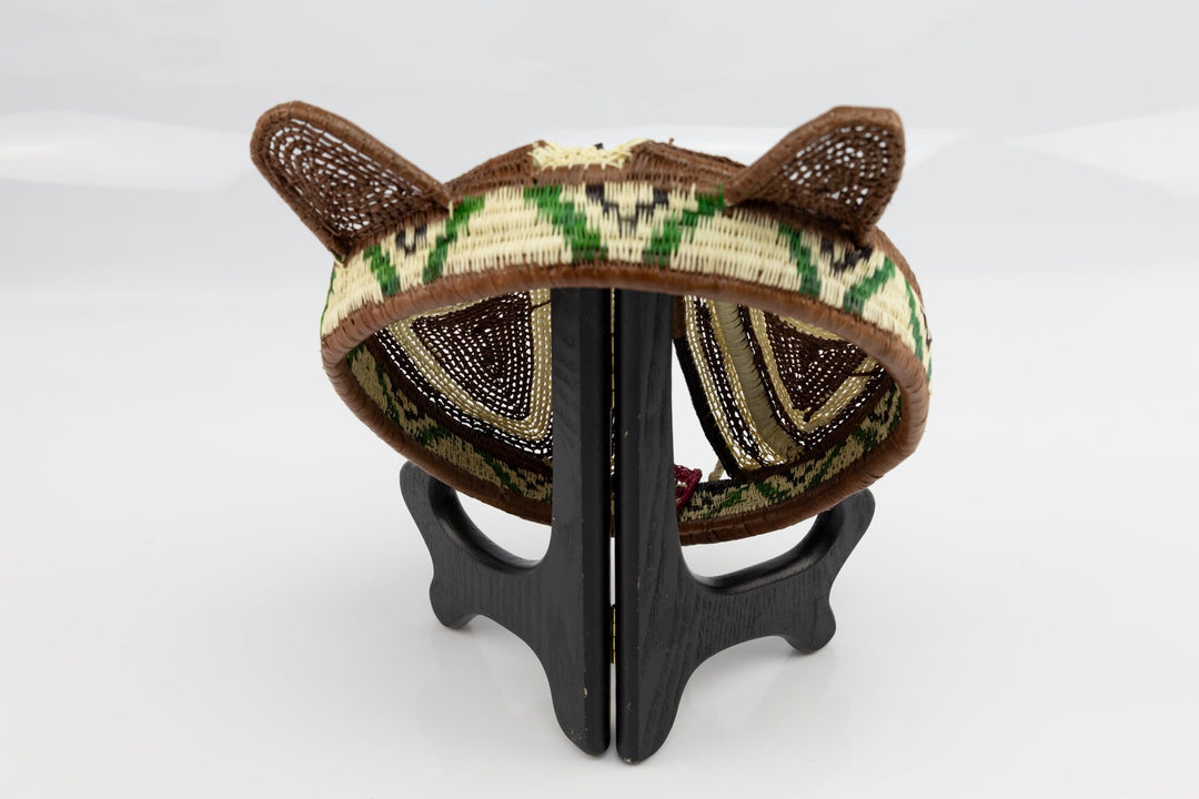 Hand Woven Kitty Cat Mask