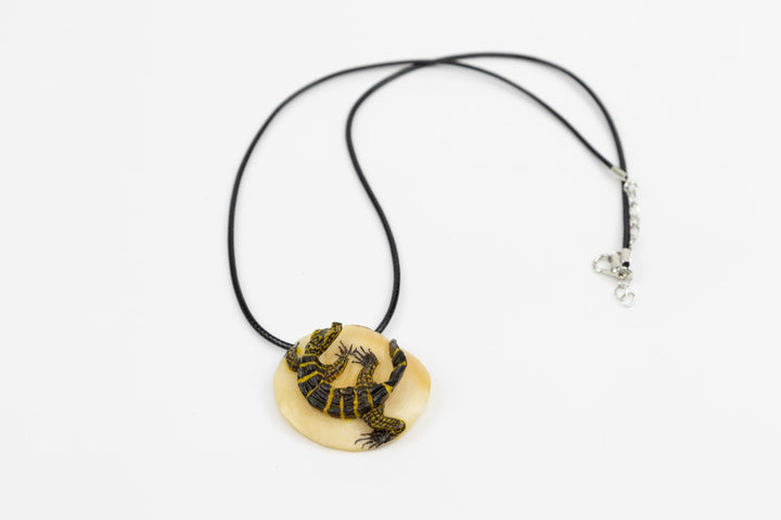 Caiman Necklace Handmade Jewelry By Indigenous Artisans. Animal Jewelry, Tagua Jewelry, Crocodille Necklace, Alligator Jewelry